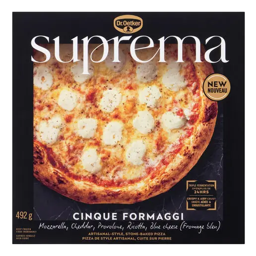 Suprema Frozen Pizza Cinque Formaggi 492 g