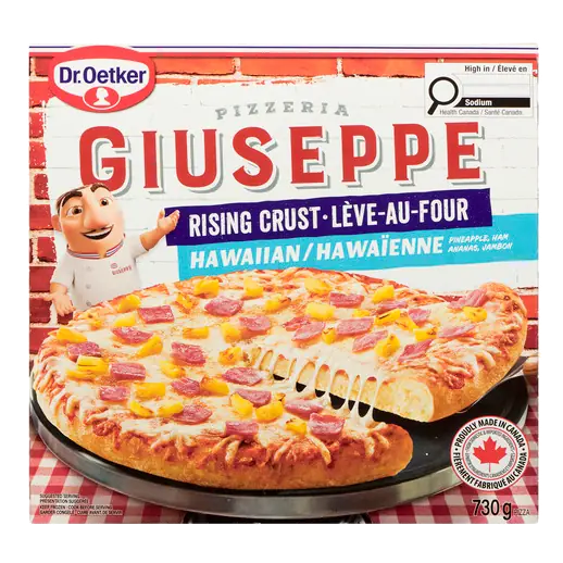 Giuseppe Frozen Pizza Rising Crust Hawaiian 730 g