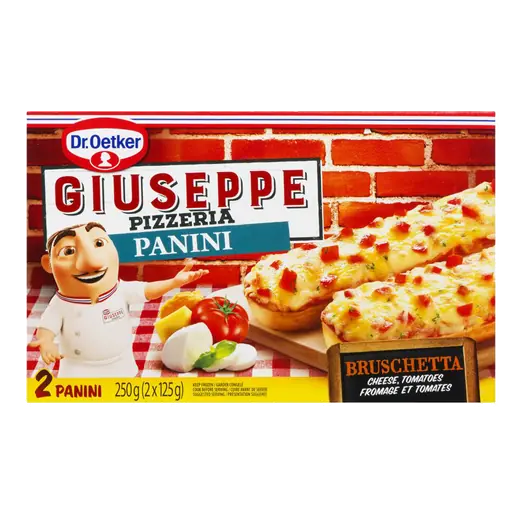 Giuseppe Pizzeria Frozen Pizza Panini Bruschetta 2 x 125 g