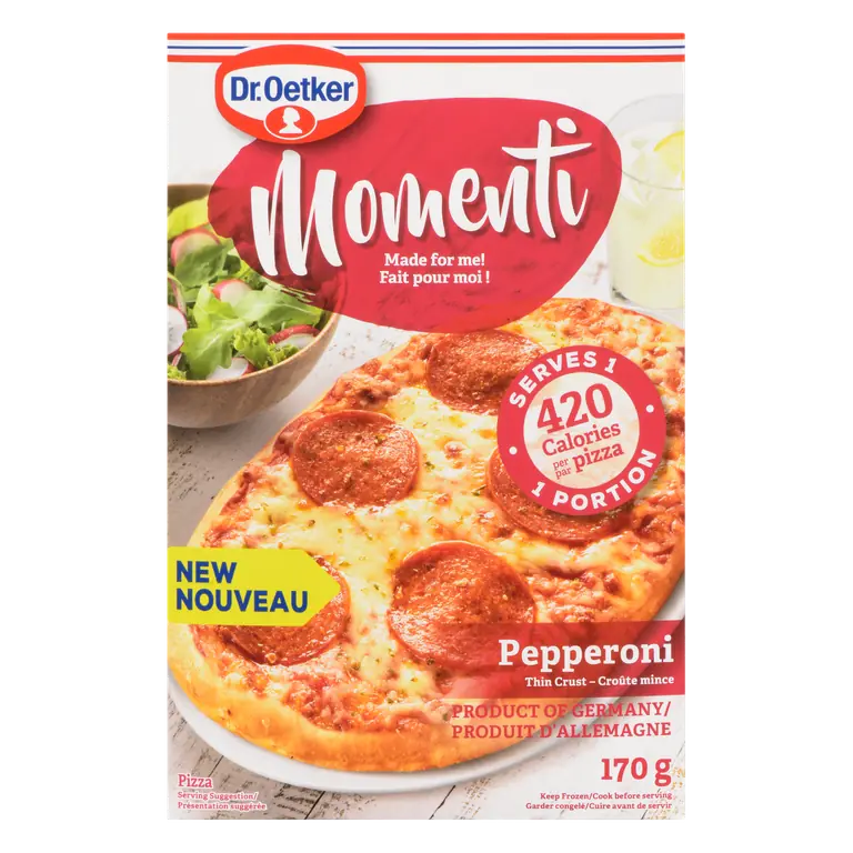 Momenti Frozen Pizza Pepperoni 170 g