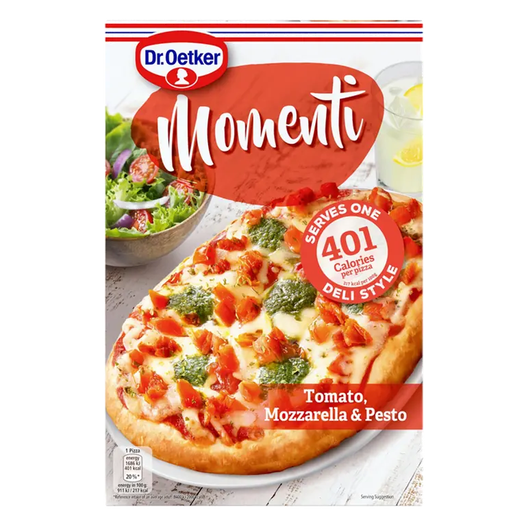 Dr. Oetker Momenti Tomato, Mozzarella & Pesto 185g