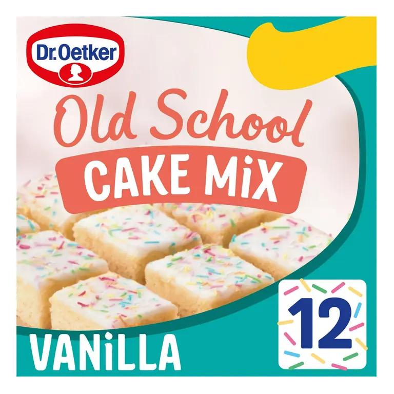 Old School Cake Mix Vanilla 436g