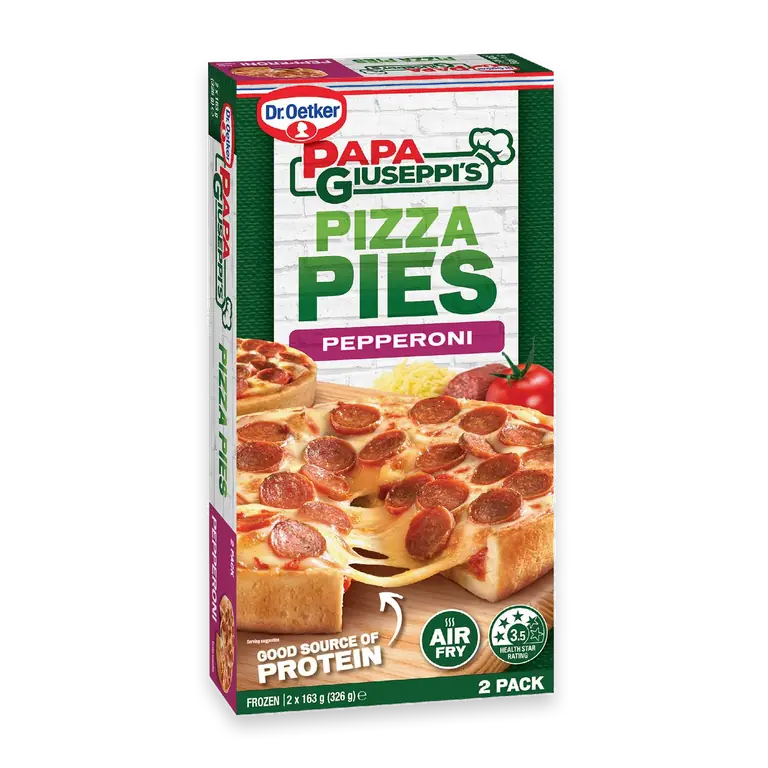 Papa Giuseppi's Frozen Pizza Pies Snack Pepperoni