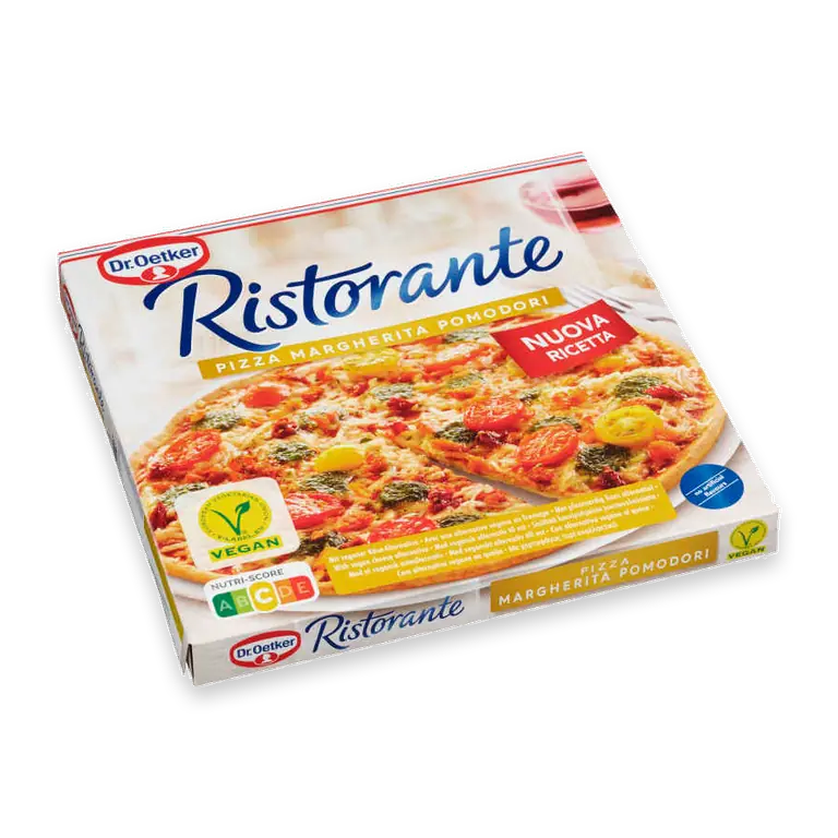 Pizza Ristorante Margherita Pomodori Vegan