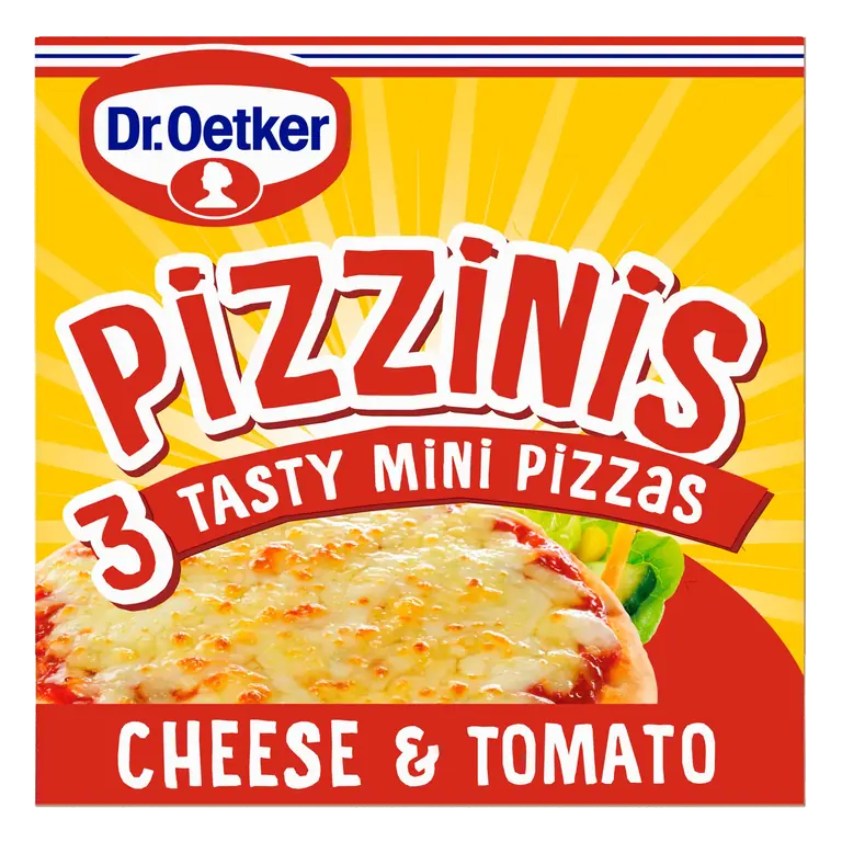 Dr. Oetker Pizzinis 3 Tasty Mini Pizzas Cheese & Tomato 220g