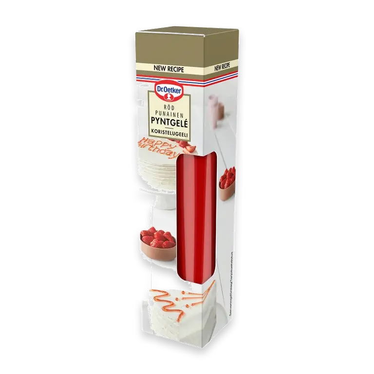 Pyntgelé röd 50g Dr. Oetker