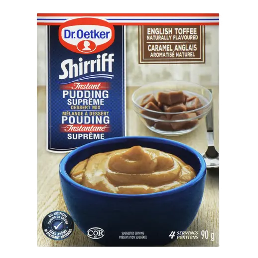 Shirriff Instant Pudding Suprême Dessert Mix English Toffee 90 g
