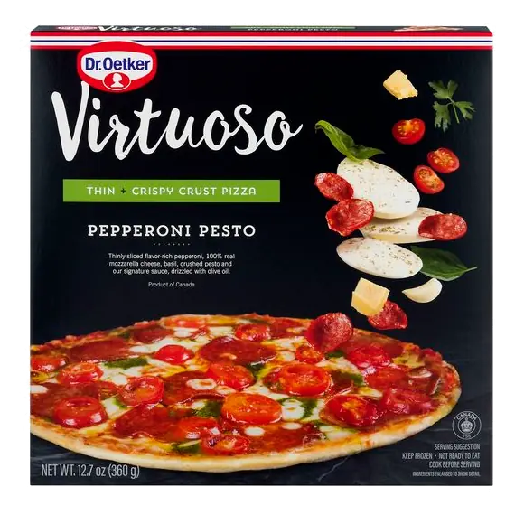 Virtuoso Thin + Crispy Crust Pepperoni Pesto Pizza Frozen