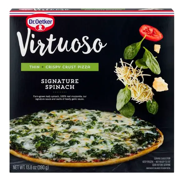 Virtuoso Thin + Crispy Crust Signature Spinach Pizza Frozen