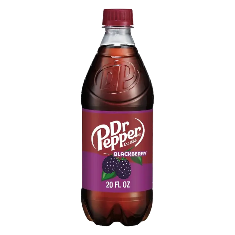 Dr Pepper Blackberry Soda, 20 fl oz Bottle