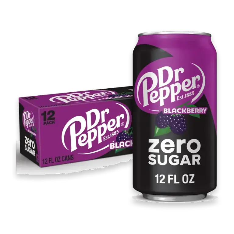 Blackberry Zero Sugar Soda Cans