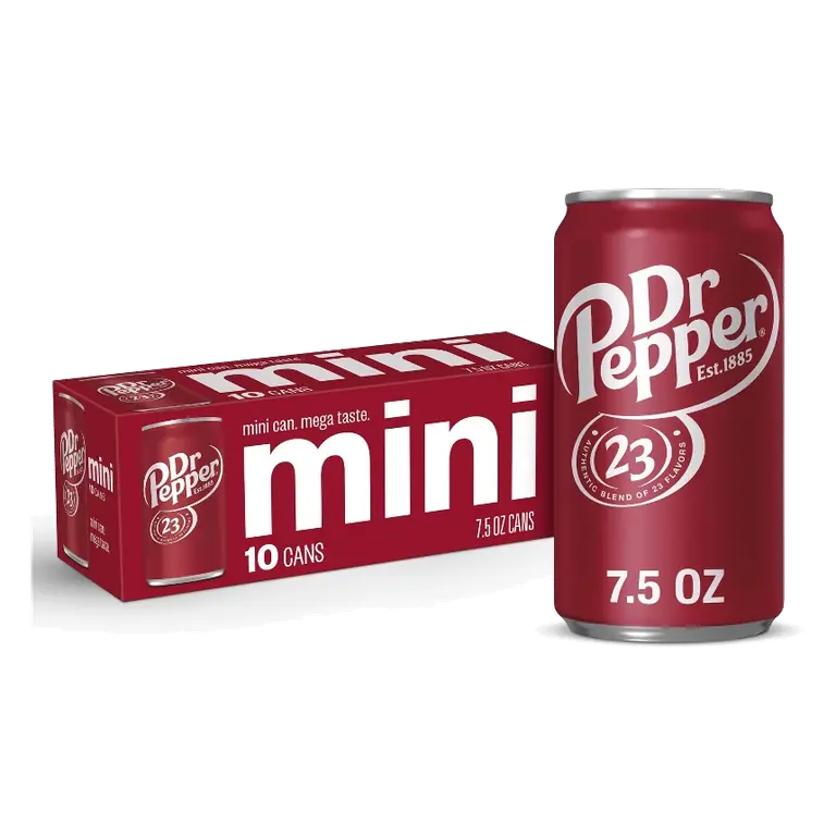 Dr Pepper Soda, 10pk/7.5 fl oz Mini Cans