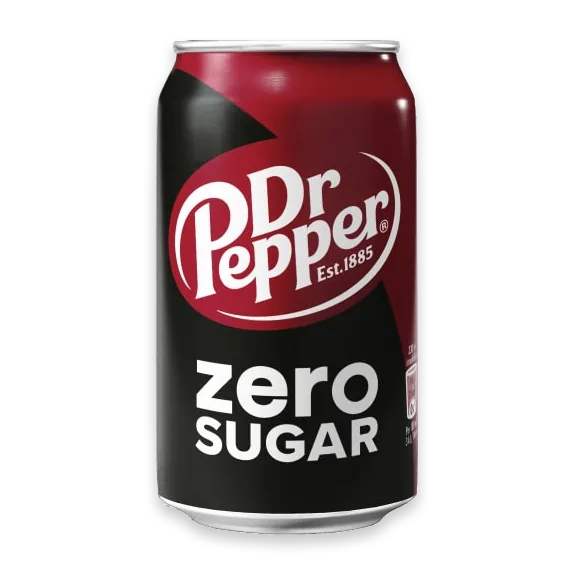 Dr Pepper Zero, Burk