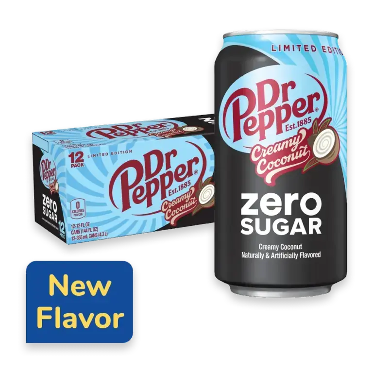 Zero Sugar Creamy Coconut Soda Cans