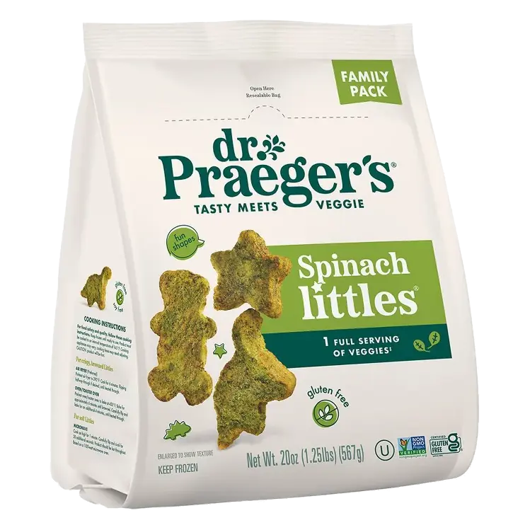 Dr. Praeger's Frozen Gluten Free Spinach Littles Value Pack, 20oz