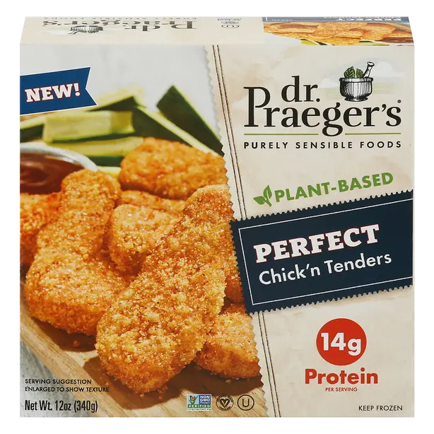 Dr. Praeger's Plant-Based Perfect Chick'n Tenders 12 oz