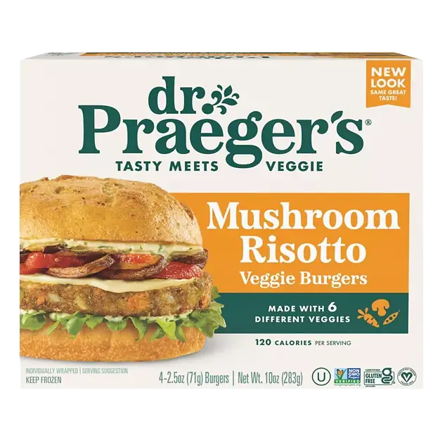 Veggie Burgers, Mushroom Risotto