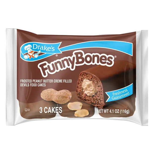 Funny Bones Snack Cakes - 3 ct