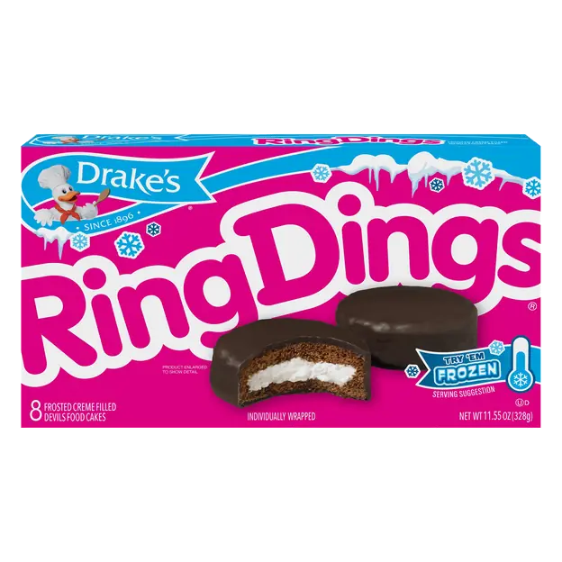 Ring Dings Snack Cakes - 8 ct