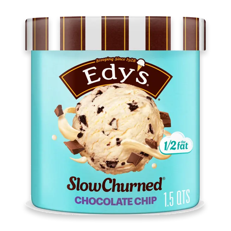 Edy's/Dreyer's Slow Churned Chocolate Chip Light Ice Cream, 1.5 Qt
