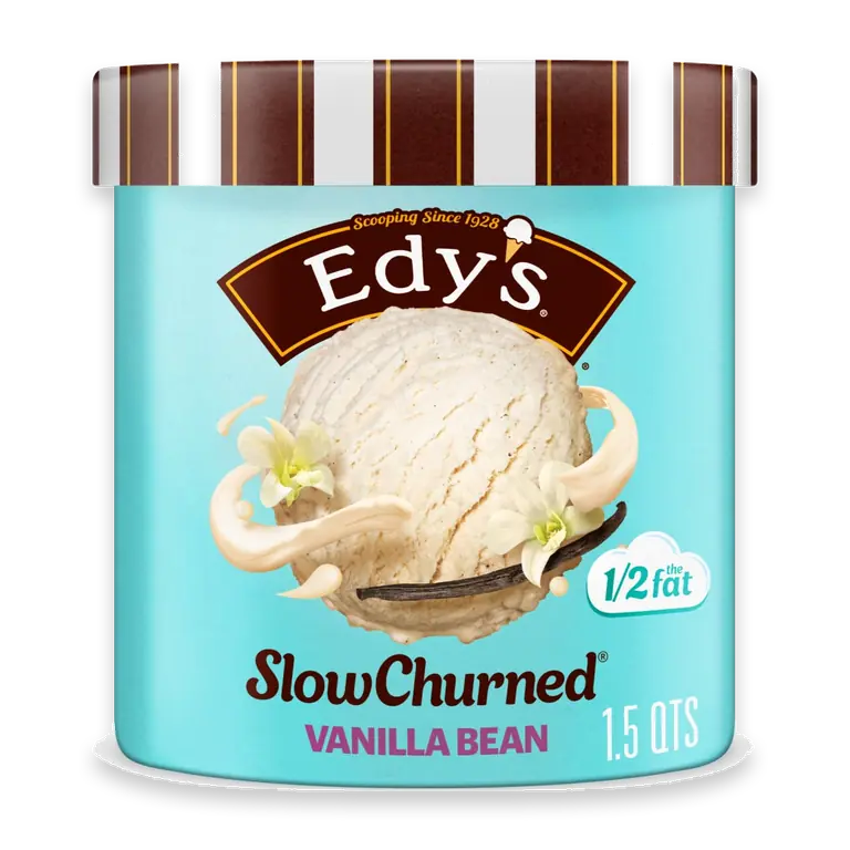 Edy’s/Dreyer’s Slow Churned Vanilla Bean Light Ice Cream, 1.5 Qt