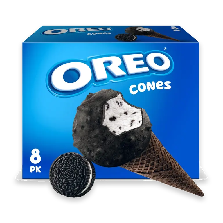OREO Frozen Dairy Dessert Cones, 8 Count