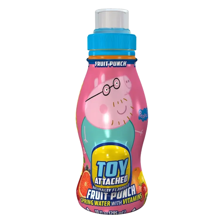 Drink & Play Fruit Punch Spring Water, 10 fl oz: No Added Sugar, 20% Juice, No Artificial Flavor