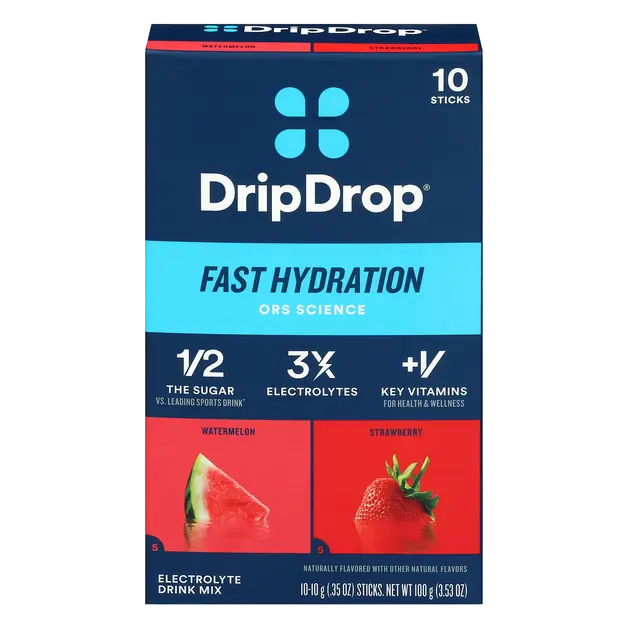 Watermelon & Strawberry Hydration Drink Mix - 10 ct