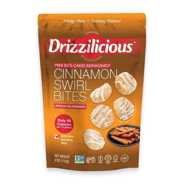 Cinammon Swirl Mini Rice Cake Bites