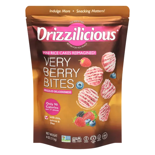 Vegan Very Berry Mini Rice Cakes