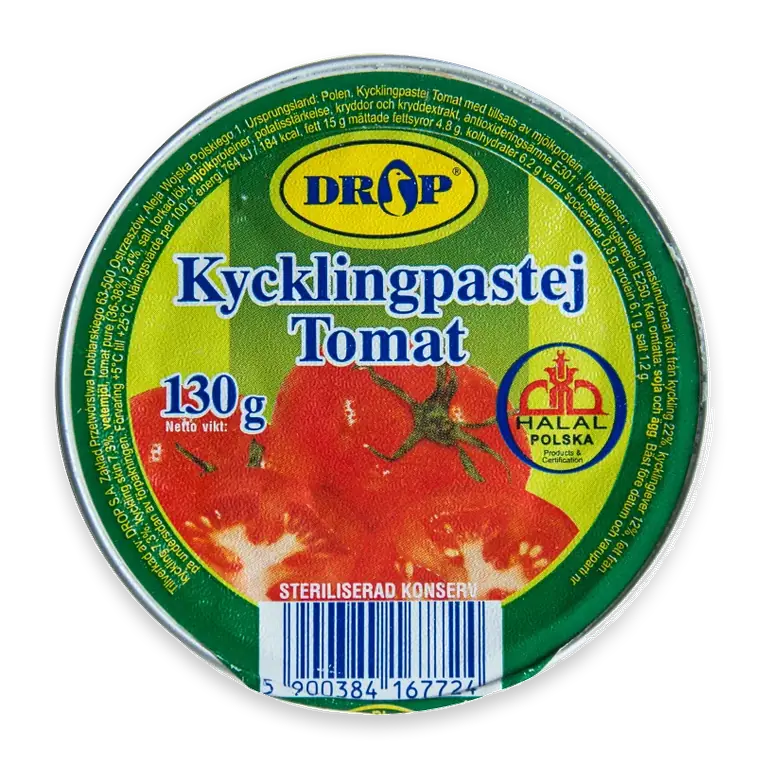 Kycklingpaté med tomat Halal 130g
