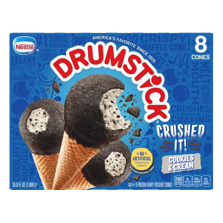 Cookies & Cream Frozen Dairy Dessert Cones
