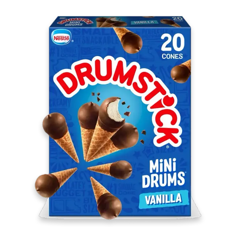 Mini Mini Drums Vanilla Sundae Cones, 20 Count