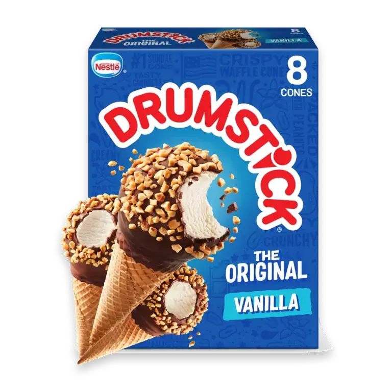 Nestle Drumstick The Original Vanilla Frozen Dairy Dessert Cones