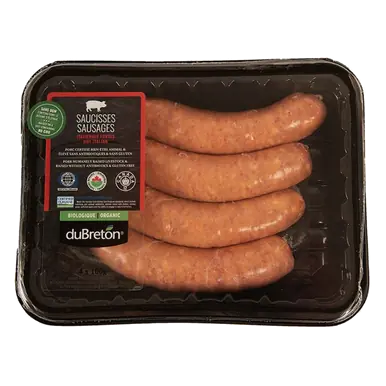 DuBreton Organic Italian Sausage Hot 400 g