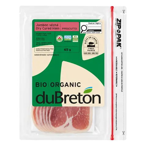 Organic Dry Ham Cured Prosciutto 65 g