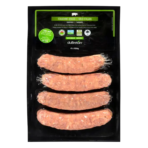 Organic Sausage Italian Mild 400 g