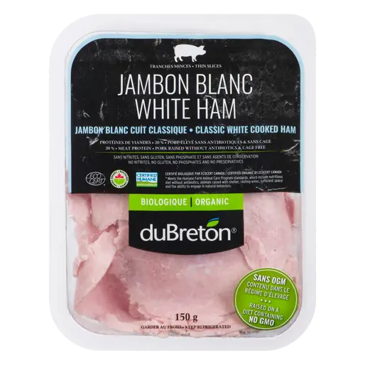 Organic White Cooked Classic Ham 150 g
