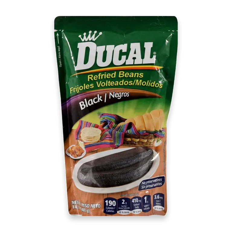 Black Re-fried Beans