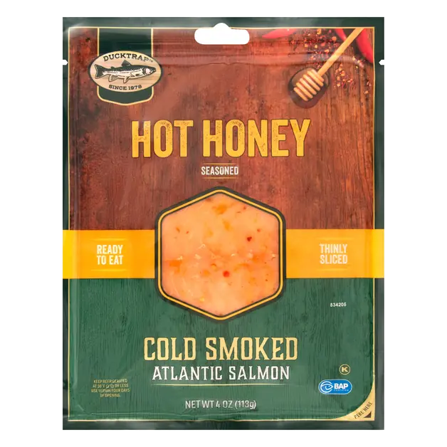 Seasoned Cold Smoked Hot Honey Atlantic Salmon Refrigerated