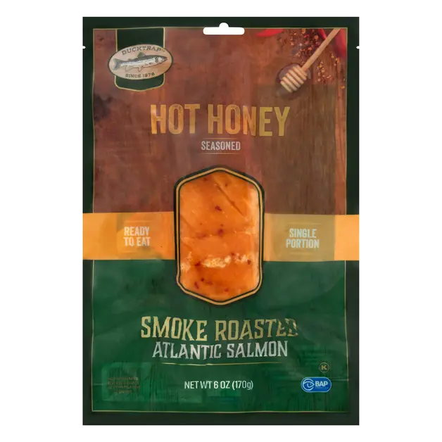 Seasoned Smoke Roasted Hot Honey Atlantic Salmon Refrigerated