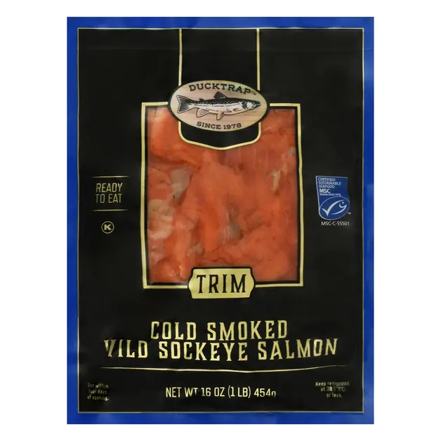 Trim Cold Smoked Wild Sockeye Salmon