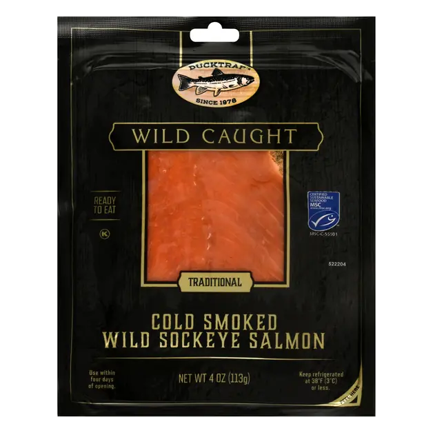Wild Caught Traditional Cold Smoked Sockeye Salmon
