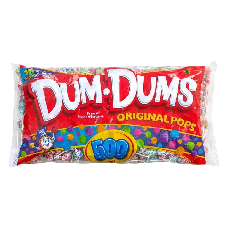 DUM DUMS Original Lollipops Bulk Variety Pack, 85.5oz/500ct