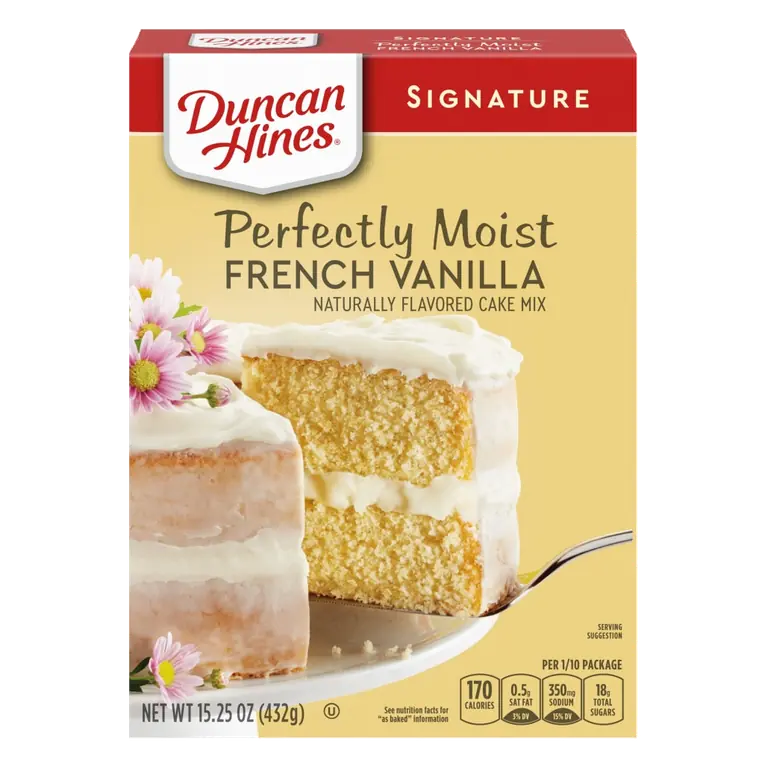Perfectly Moist French Vanilla Flavored Cake Mix