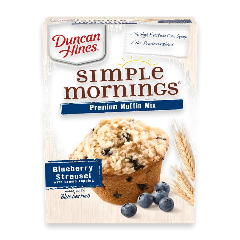 Simple Mornings Blueberry Streusel Premium Muffin Mix