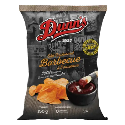 Famous Old Fashioned Potato Chips Kettled BBQ 150 g