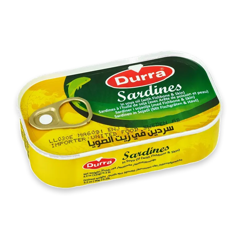 Sardiner i sojaolja 125g
