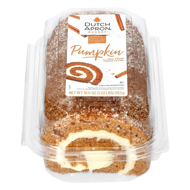 Pumpkin Cake Roll with Cream Cheese Filling