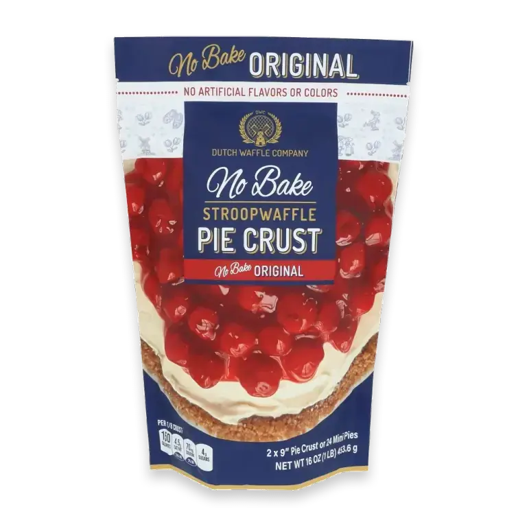Dutch Waffle Stroopwaffle No Bake Pie Crust